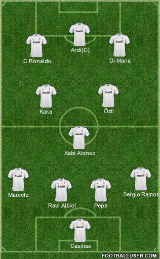 R. Madrid Castilla Formation 2011