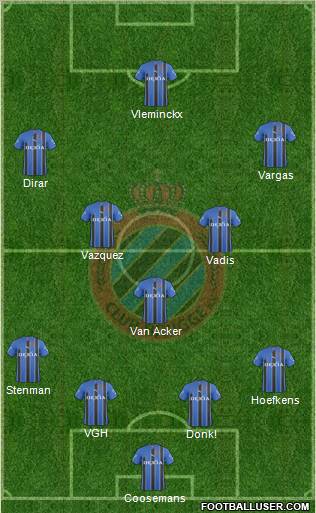 Club Brugge KV Formation 2011