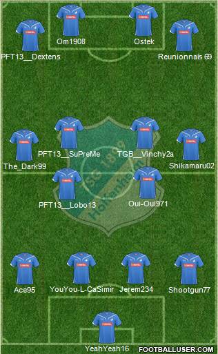 TSG 1899 Hoffenheim Formation 2011