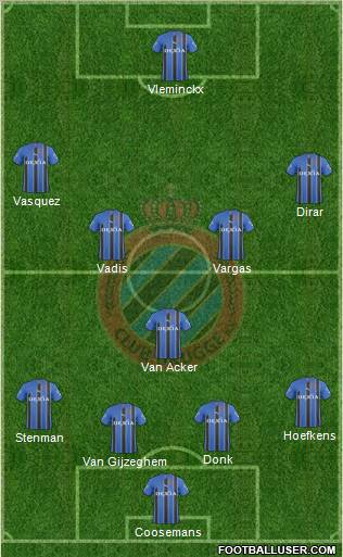 Club Brugge KV Formation 2011