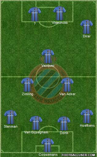 Club Brugge KV Formation 2011