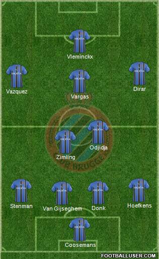 Club Brugge KV Formation 2011