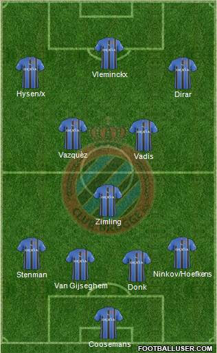 Club Brugge KV Formation 2011