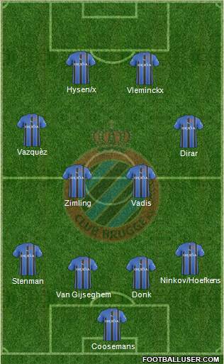 Club Brugge KV Formation 2011