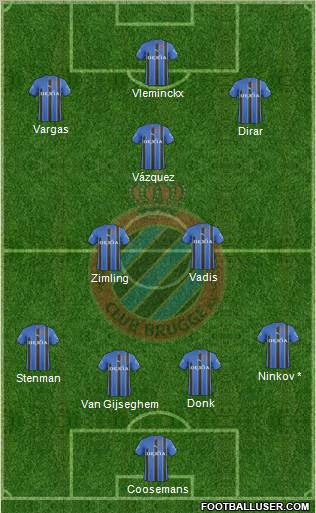 Club Brugge KV Formation 2011