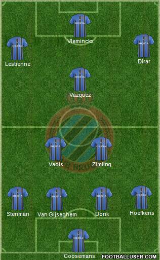 Club Brugge KV Formation 2011