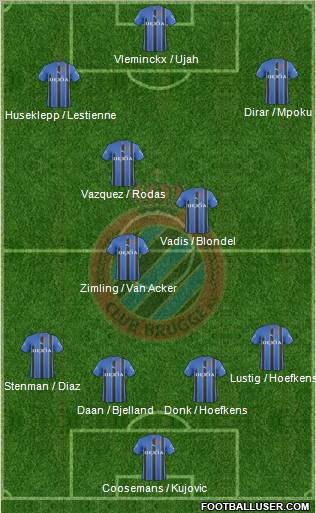 Club Brugge KV Formation 2011