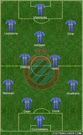 Club Brugge KV Formation 2011