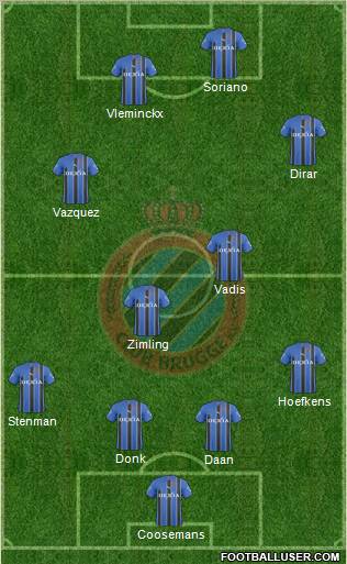 Club Brugge KV Formation 2011