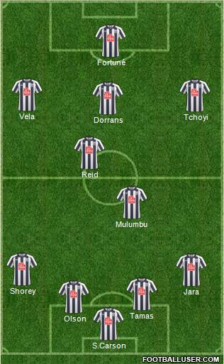 West Bromwich Albion Formation 2011