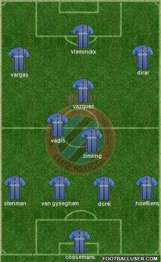 Club Brugge KV Formation 2011