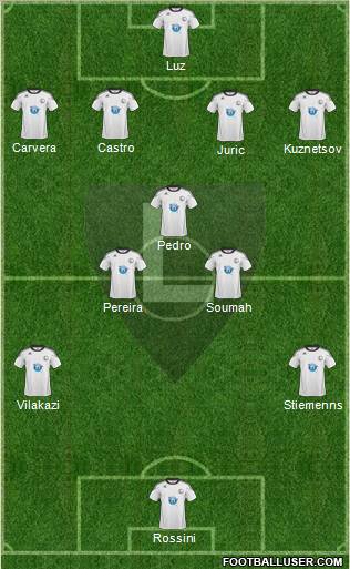 Legia Warszawa Formation 2011