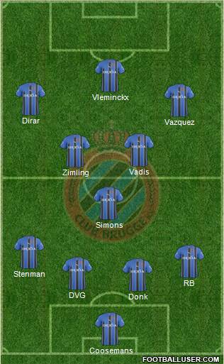 Club Brugge KV Formation 2011