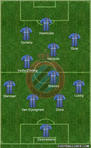 Club Brugge KV Formation 2011