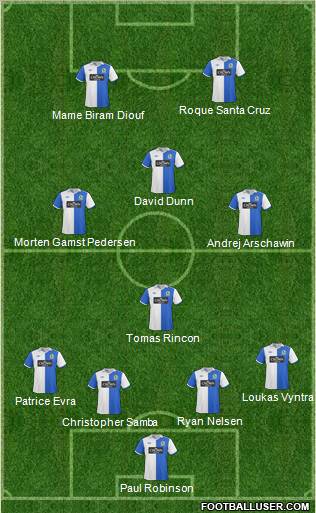 Blackburn Rovers Formation 2011