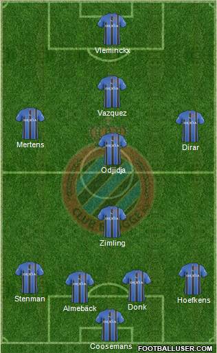 Club Brugge KV Formation 2011