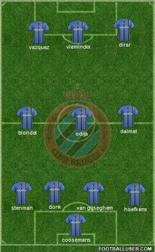 Club Brugge KV Formation 2011