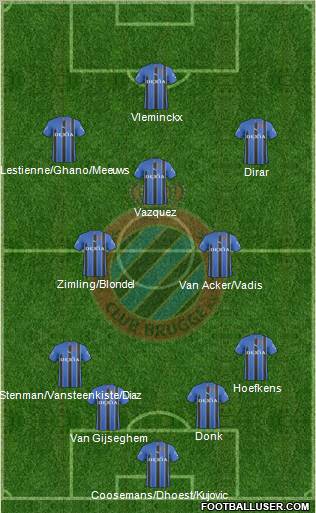 Club Brugge KV Formation 2011