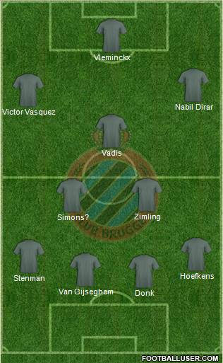 Club Brugge KV Formation 2011