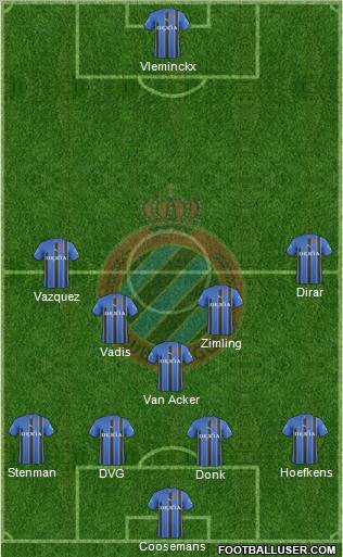 Club Brugge KV Formation 2011