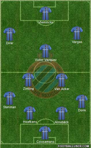 Club Brugge KV Formation 2011