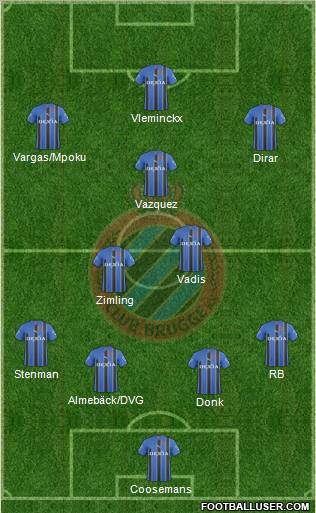 Club Brugge KV Formation 2011