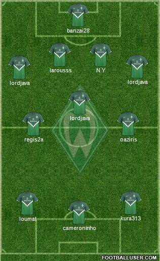 Werder Bremen Formation 2011