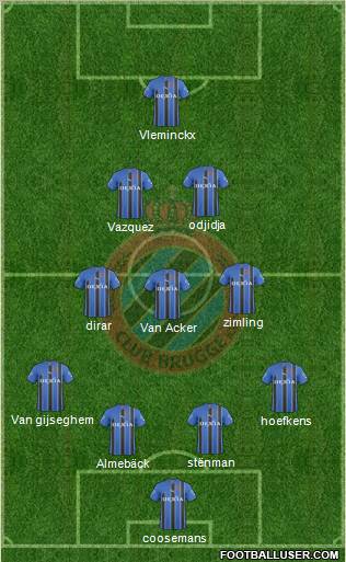 Club Brugge KV Formation 2011