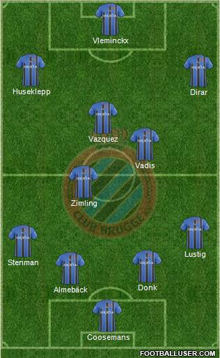 Club Brugge KV Formation 2011