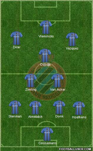 Club Brugge KV Formation 2011