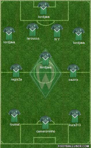 Werder Bremen Formation 2011