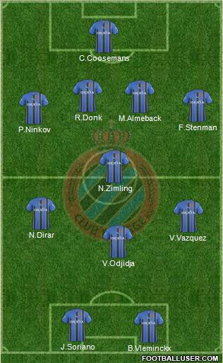 Club Brugge KV Formation 2011