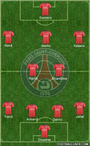 Paris Saint-Germain Formation 2011