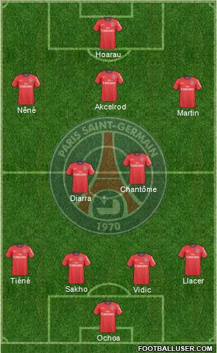 Paris Saint-Germain Formation 2011