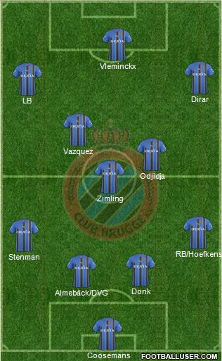 Club Brugge KV Formation 2011