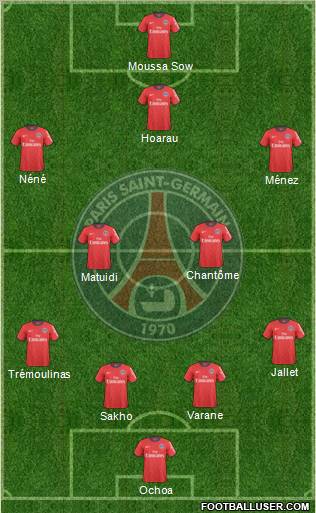 Paris Saint-Germain Formation 2011