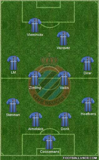 Club Brugge KV Formation 2011