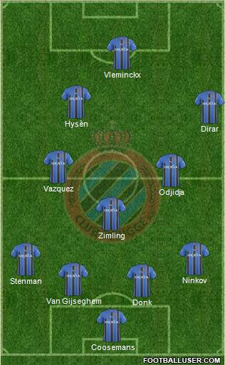 Club Brugge KV Formation 2011