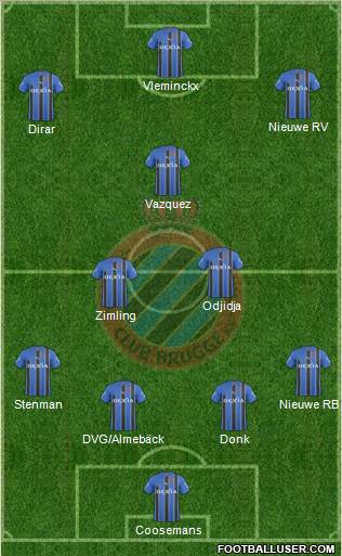 Club Brugge KV Formation 2011