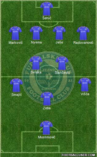 FK Zeljeznicar Sarajevo Formation 2011