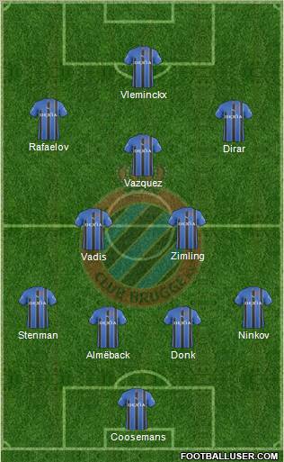 Club Brugge KV Formation 2011