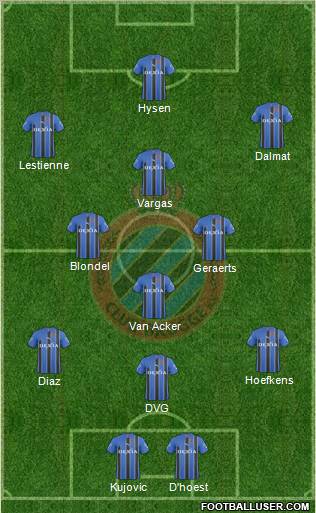 Club Brugge KV Formation 2011