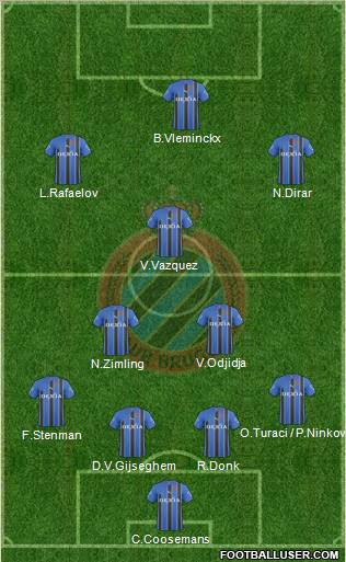 Club Brugge KV Formation 2011