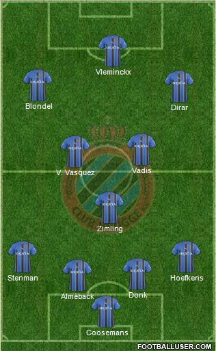 Club Brugge KV Formation 2011