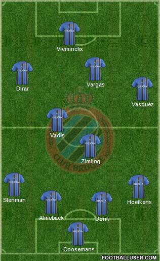 Club Brugge KV Formation 2011