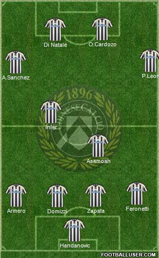 Udinese Formation 2011