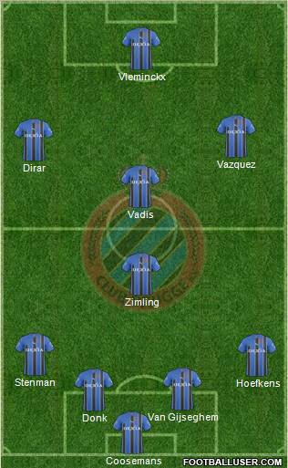 Club Brugge KV Formation 2011