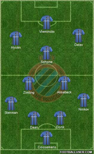 Club Brugge KV Formation 2011