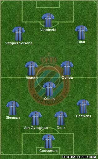 Club Brugge KV Formation 2011