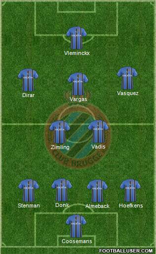 Club Brugge KV Formation 2011